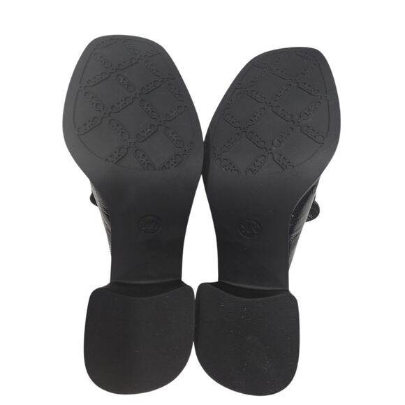 Michael Kors Black Patent Leather Platform Mules - Picture 6 of 6